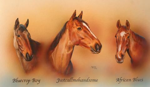 racehorse painting Diprose